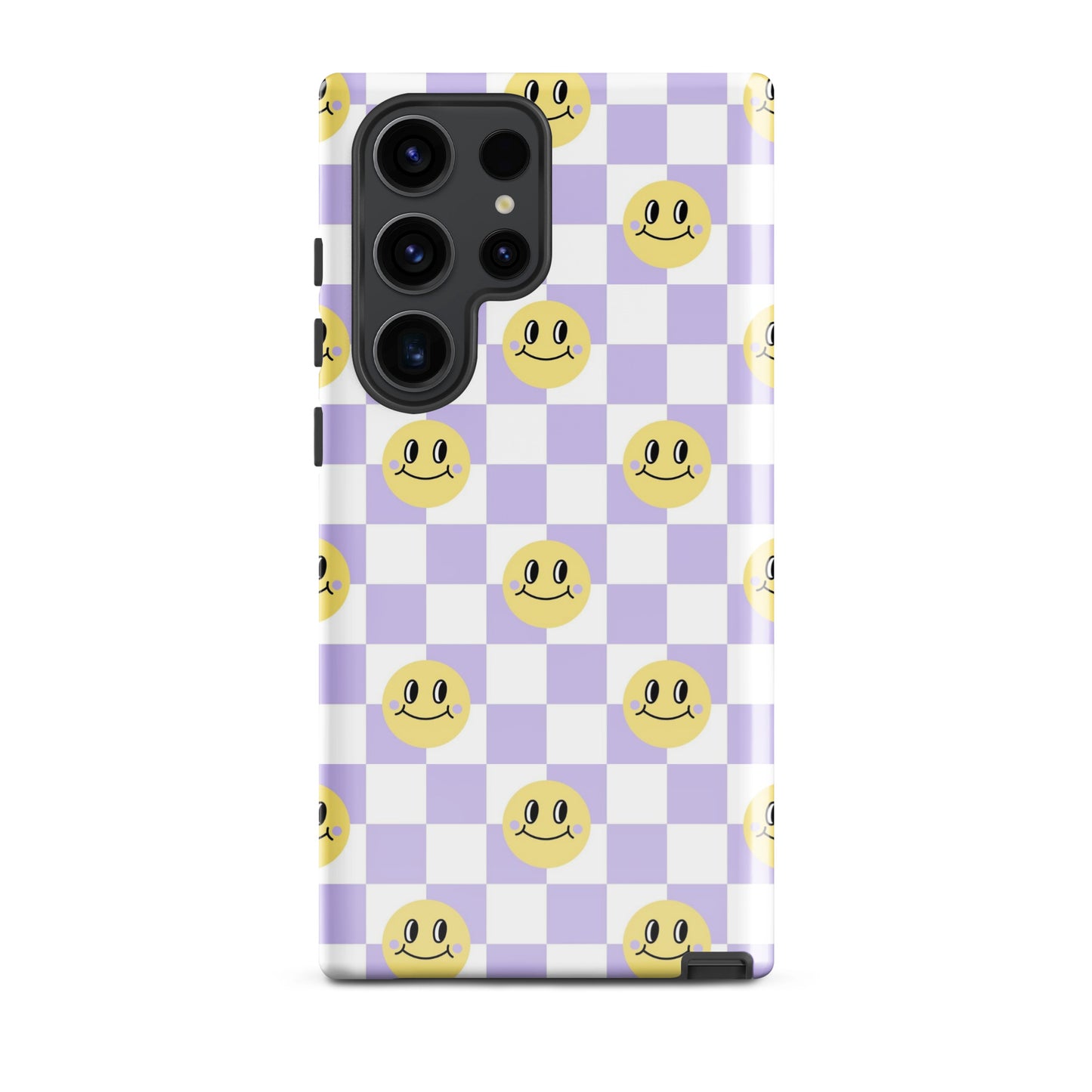 Checkered Smiley Faces Samsung Case