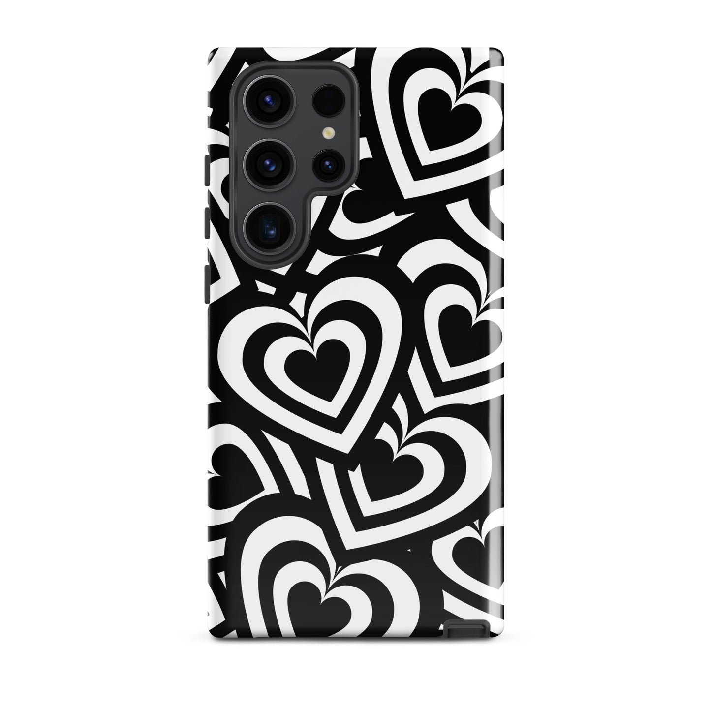 Black & White Hearts Samsung Case