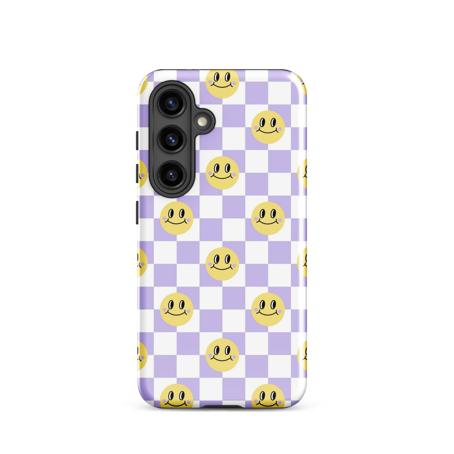 Checkered Smiley Faces Samsung Case