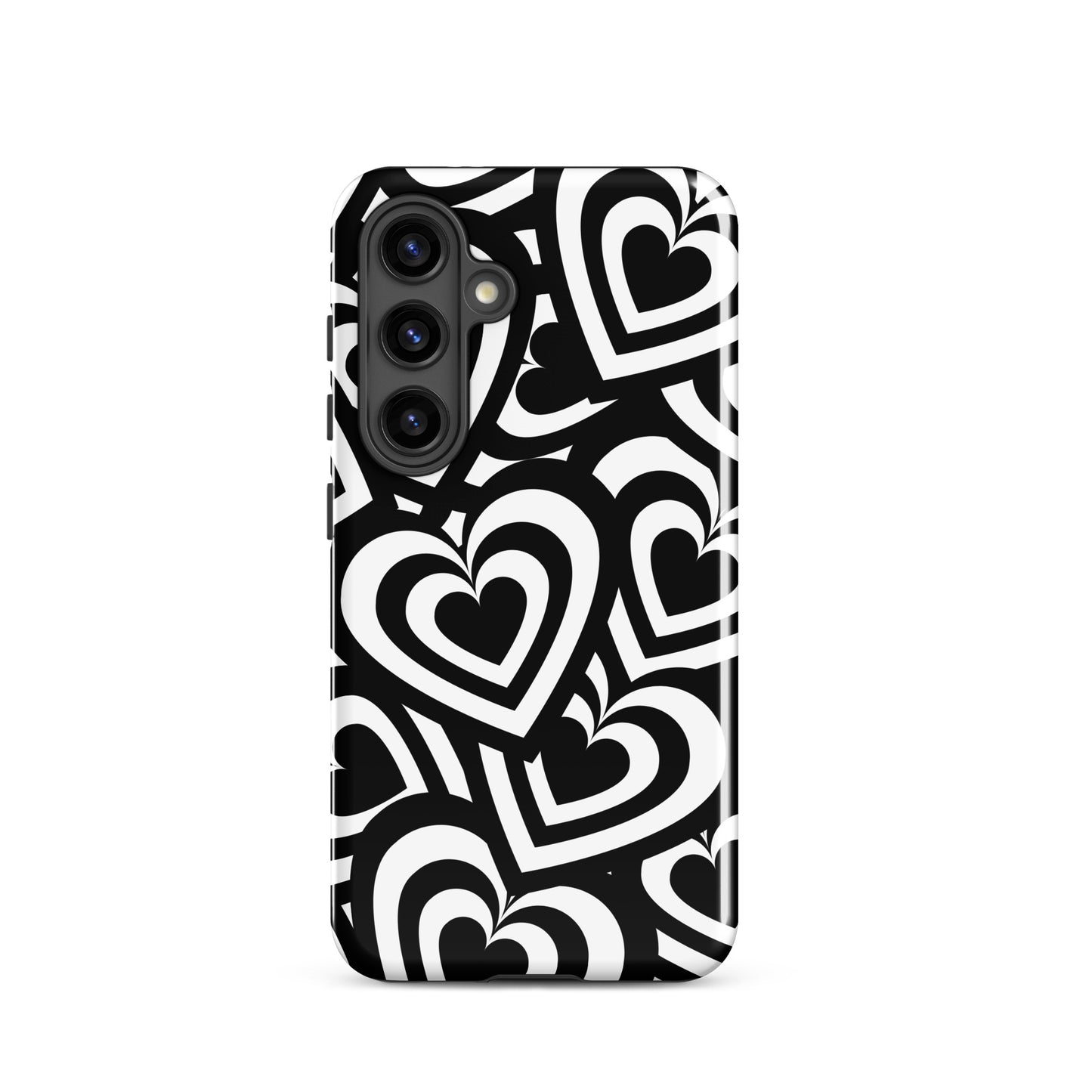 Black & White Hearts Samsung Case