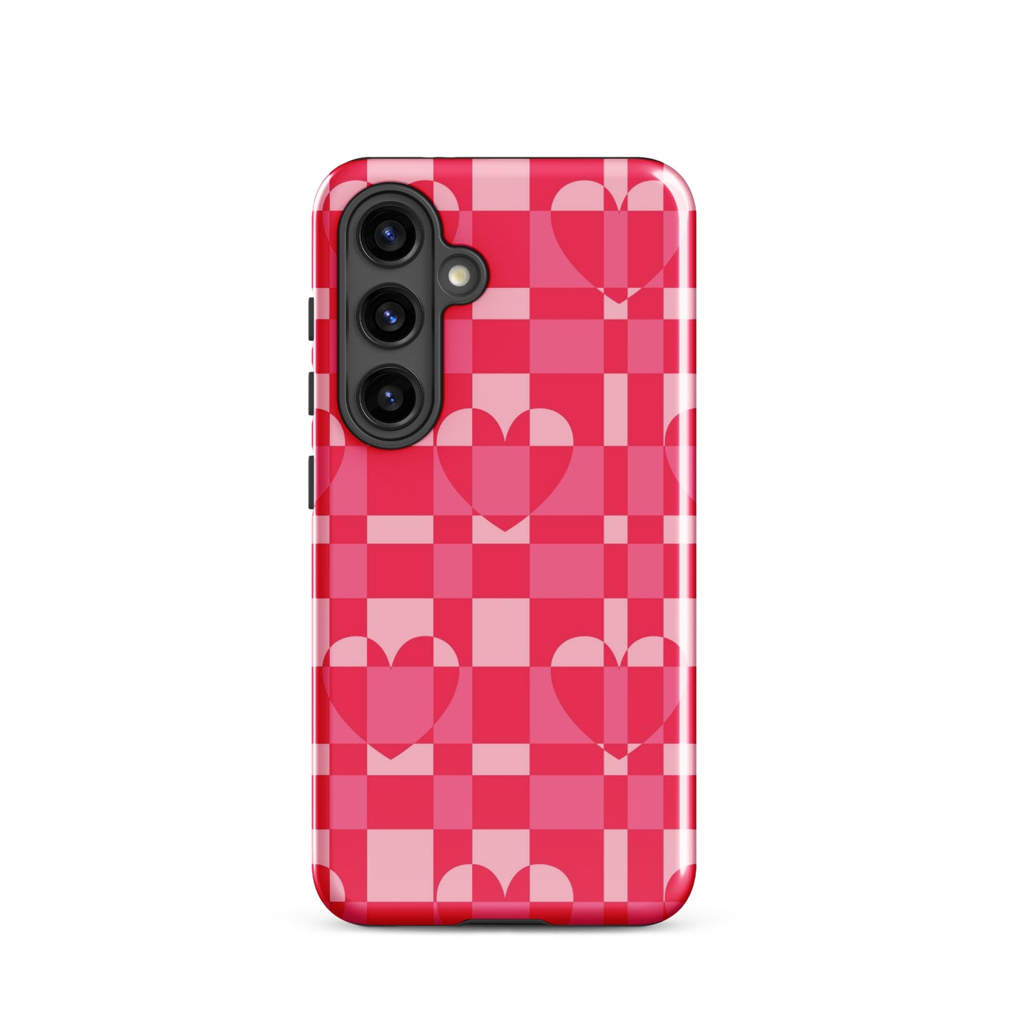 Hearts Checkered Samsung Case