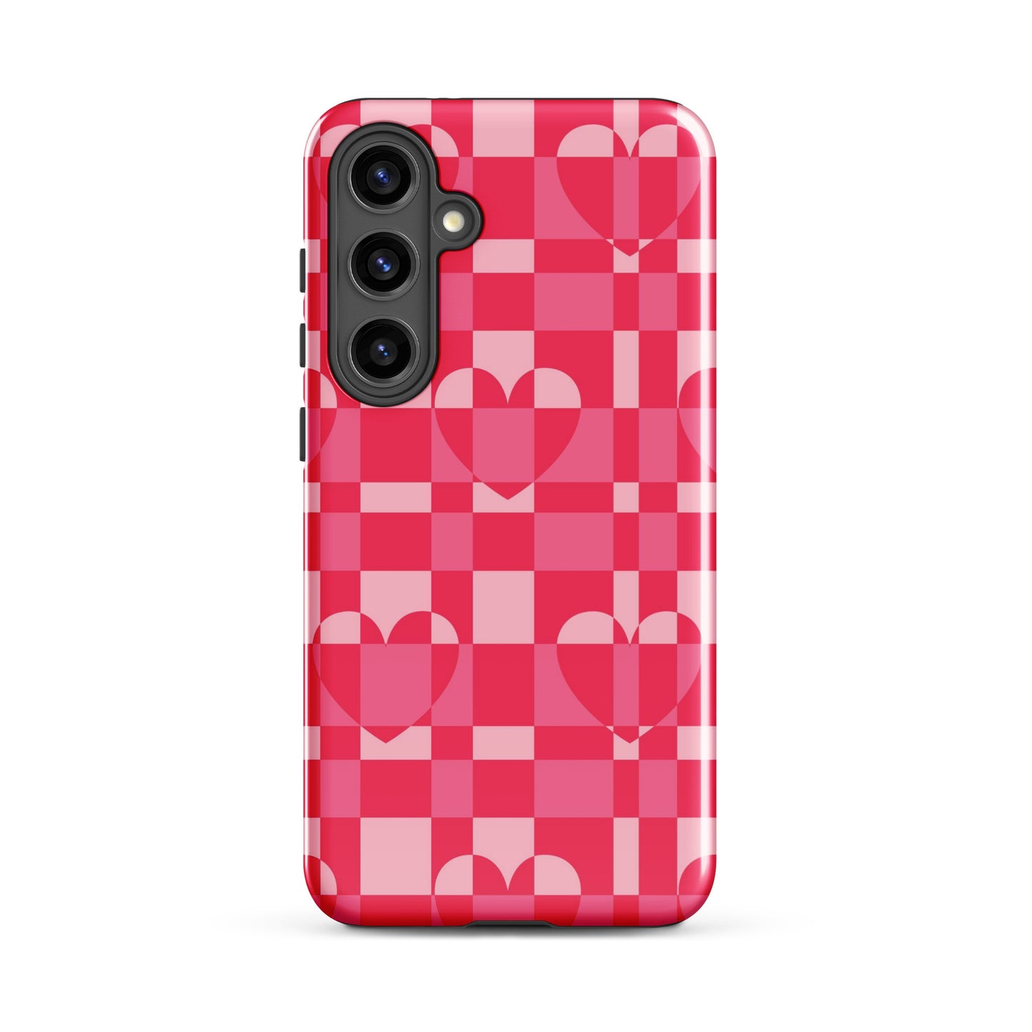 Hearts Checkered Samsung Case