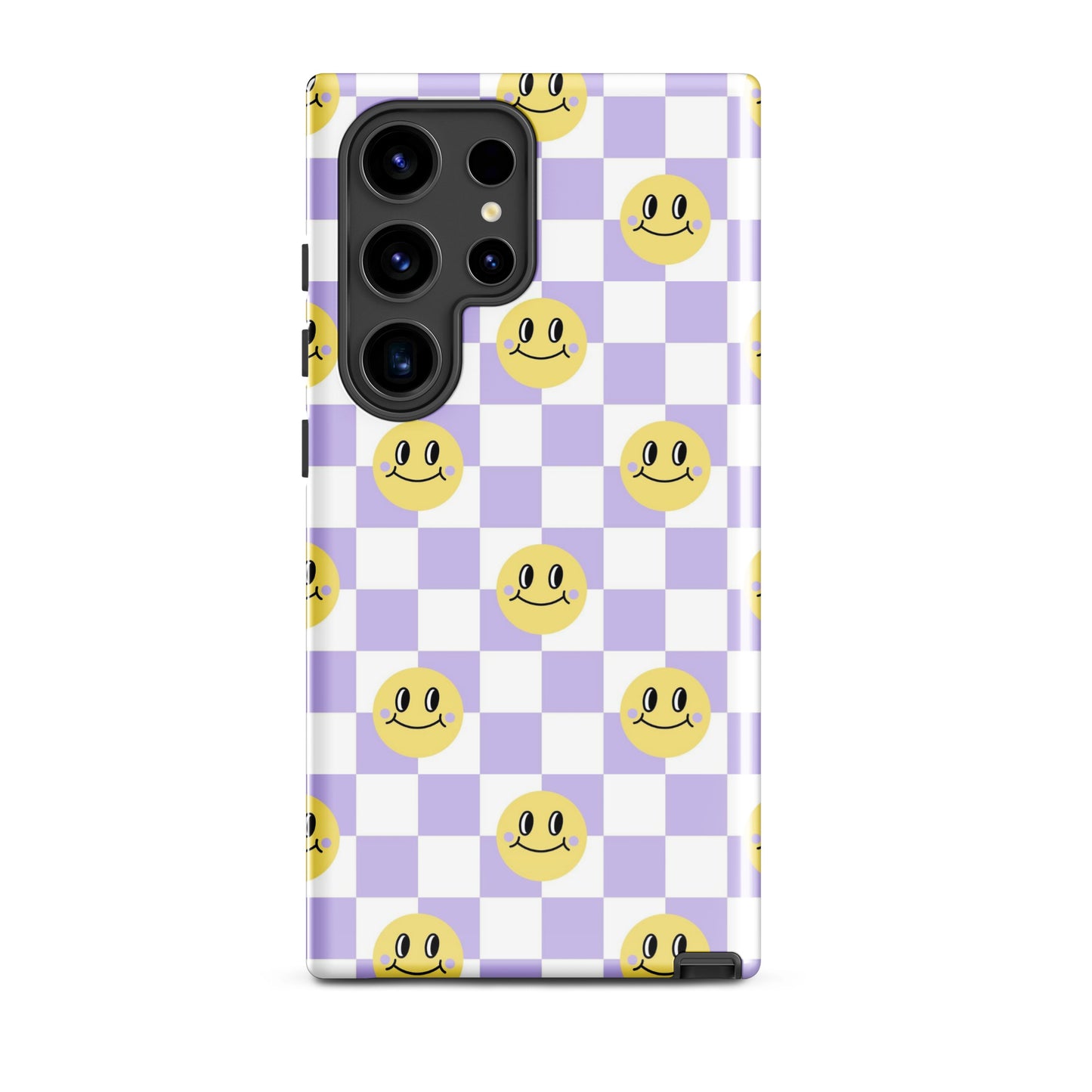 Checkered Smiley Faces Samsung Case