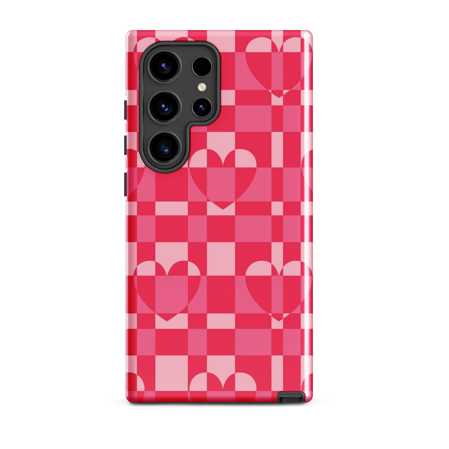 Hearts Checkered Samsung Case