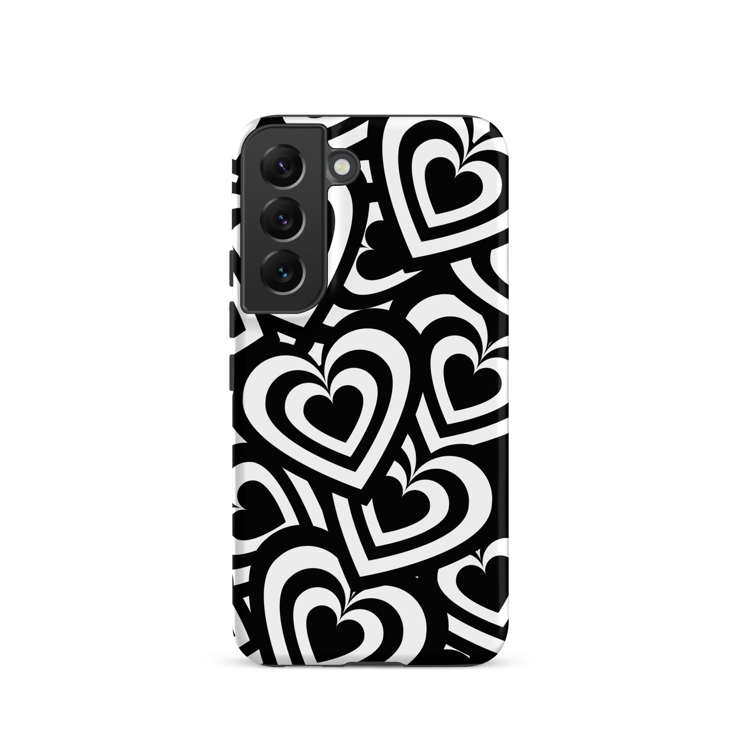 Black & White Hearts Samsung Case