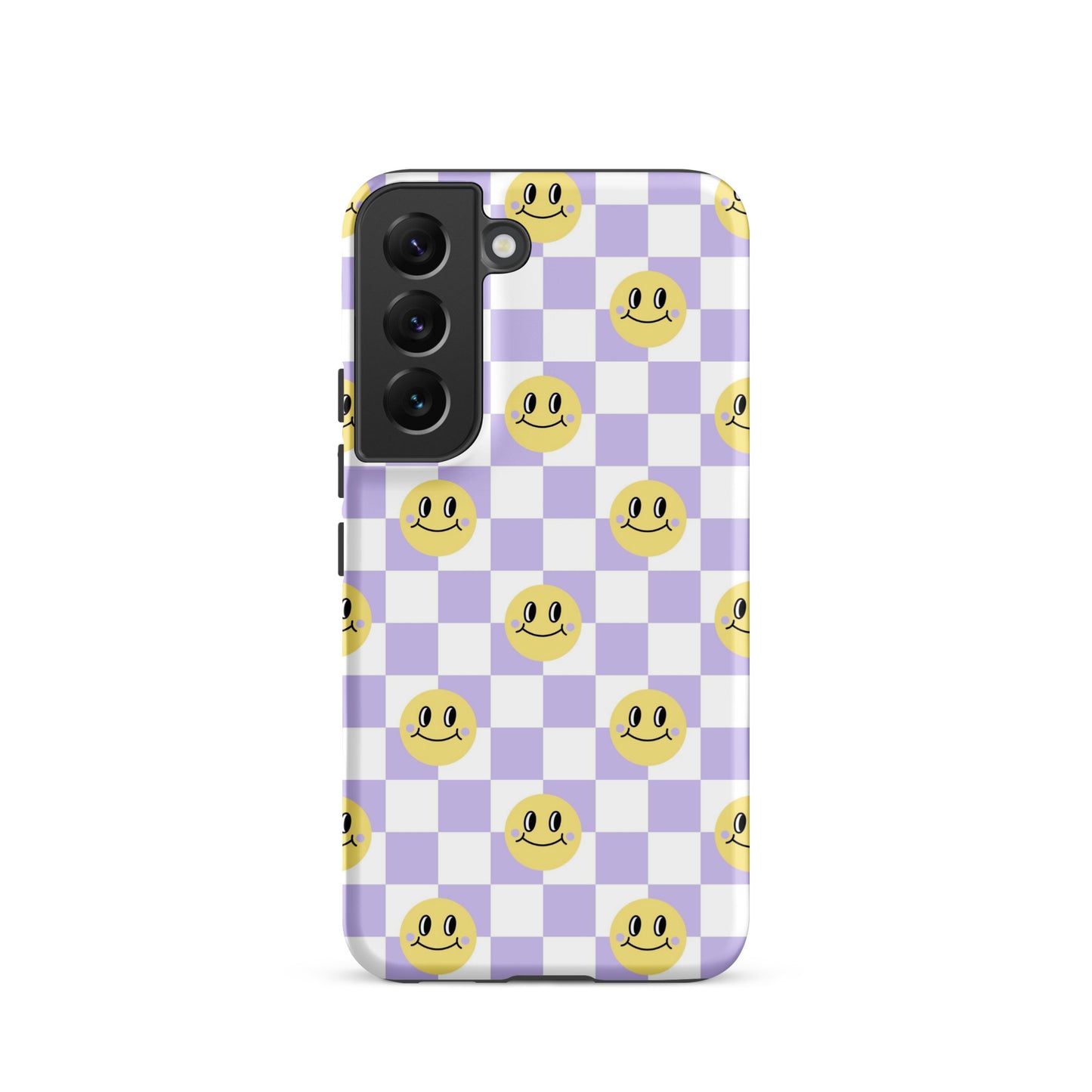 Checkered Smiley Faces Samsung Case