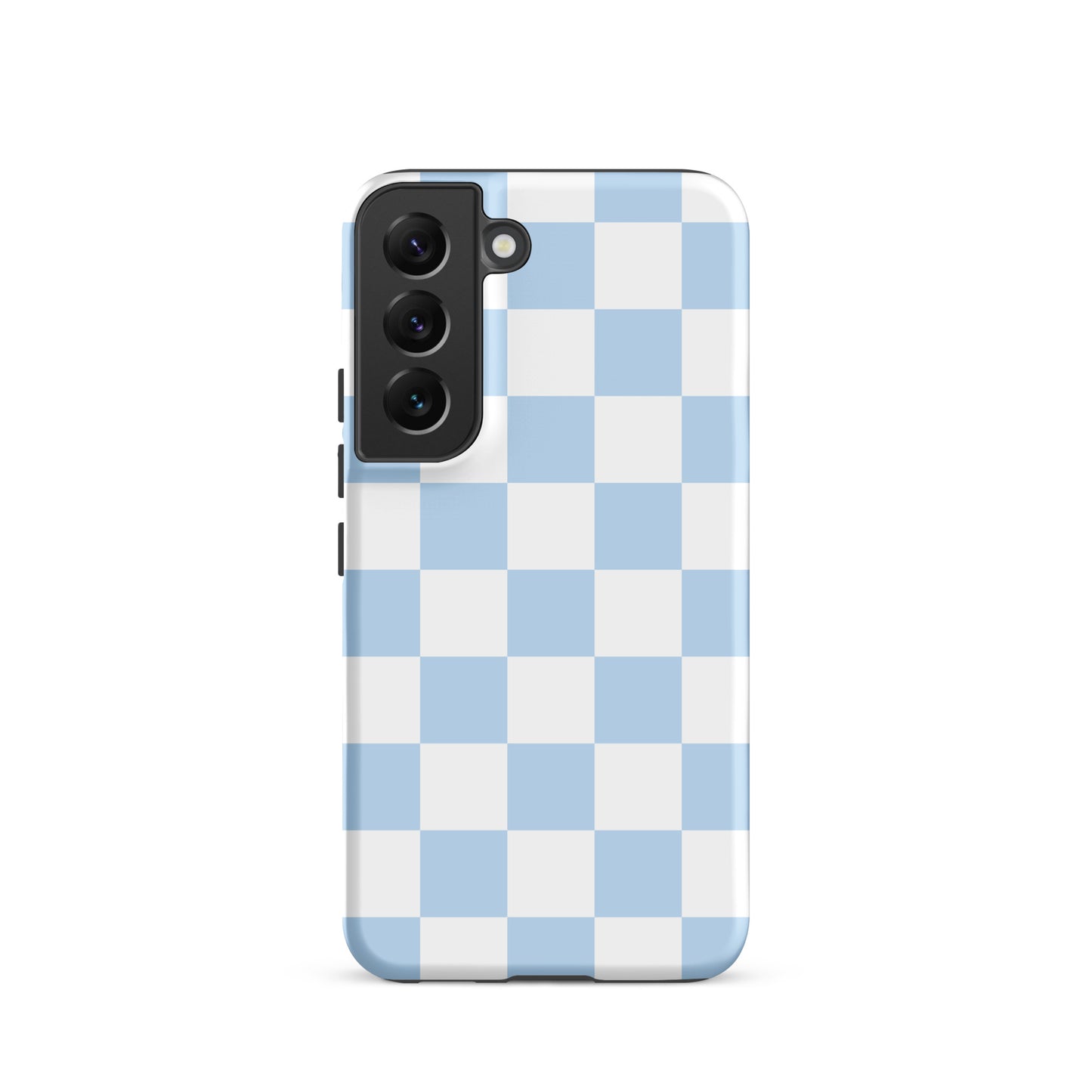 Pastel Blue Checkered Samsung Case