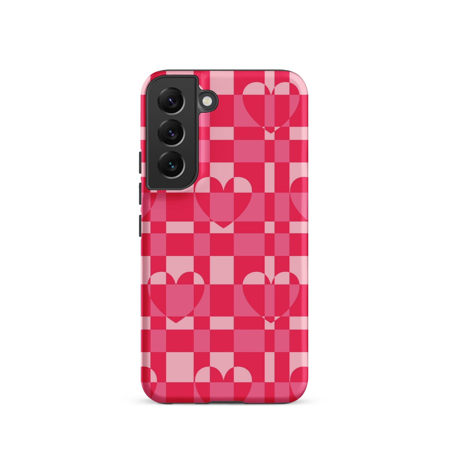 Hearts Checkered Samsung Case