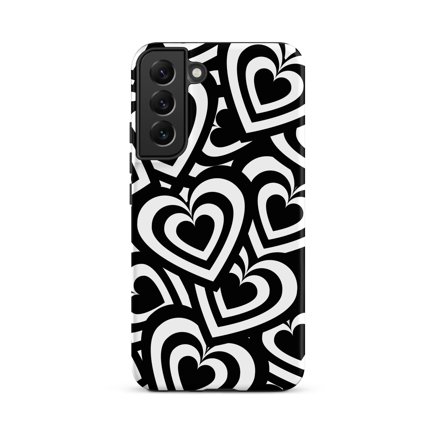 Black & White Hearts Samsung Case