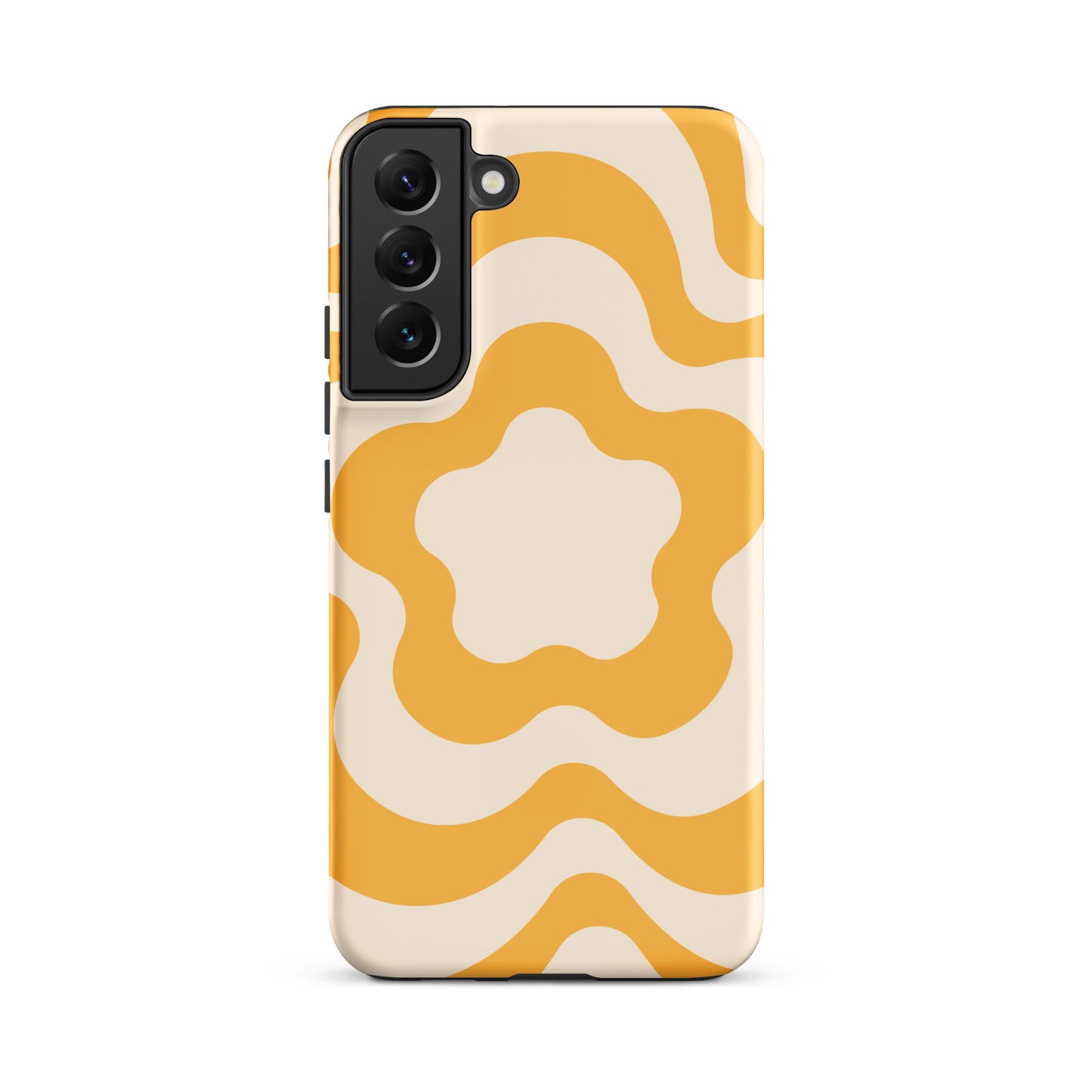 Yellow Retro Flowers Samsung Case