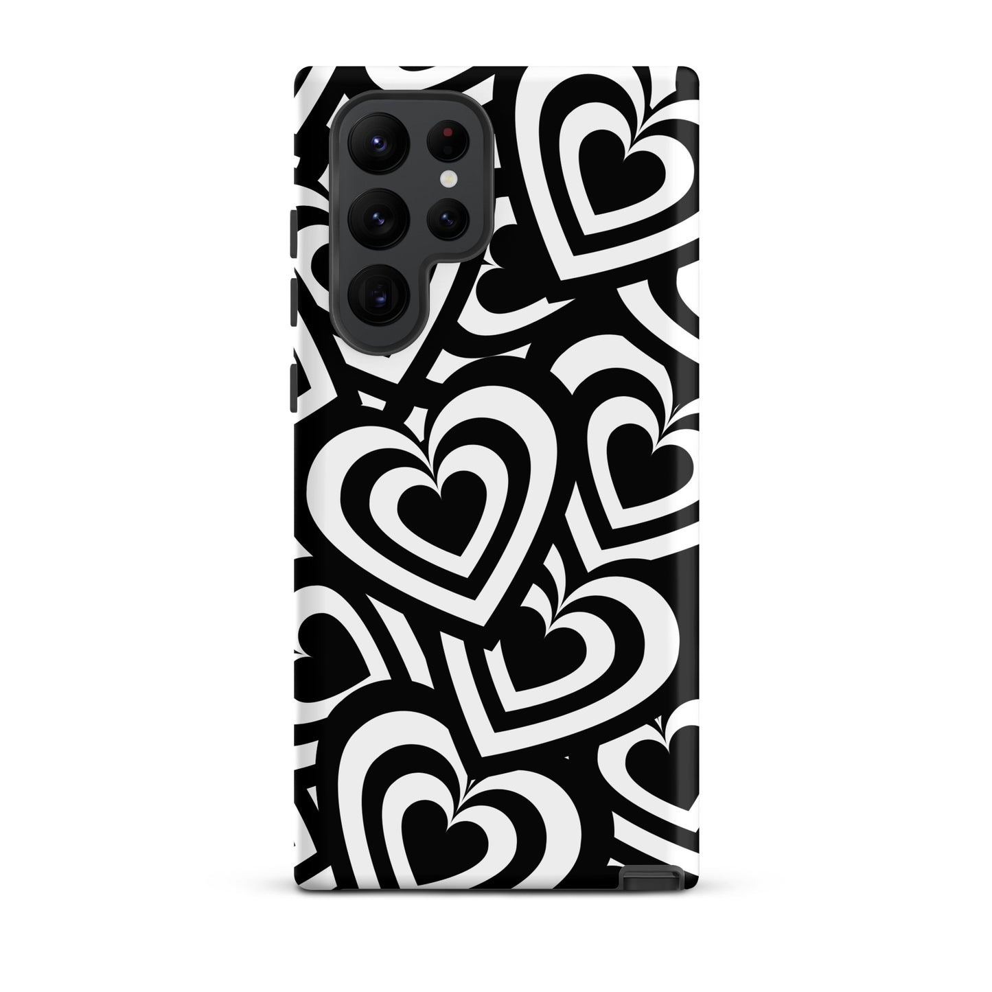 Black & White Hearts Samsung Case