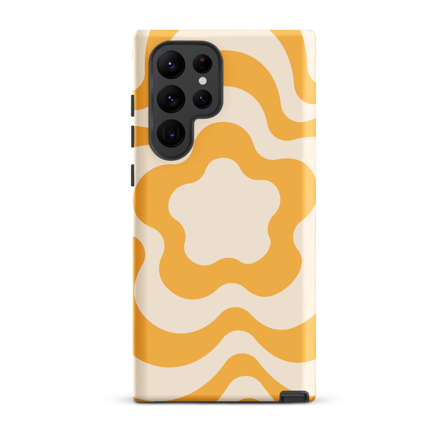 Yellow Retro Flowers Samsung Case