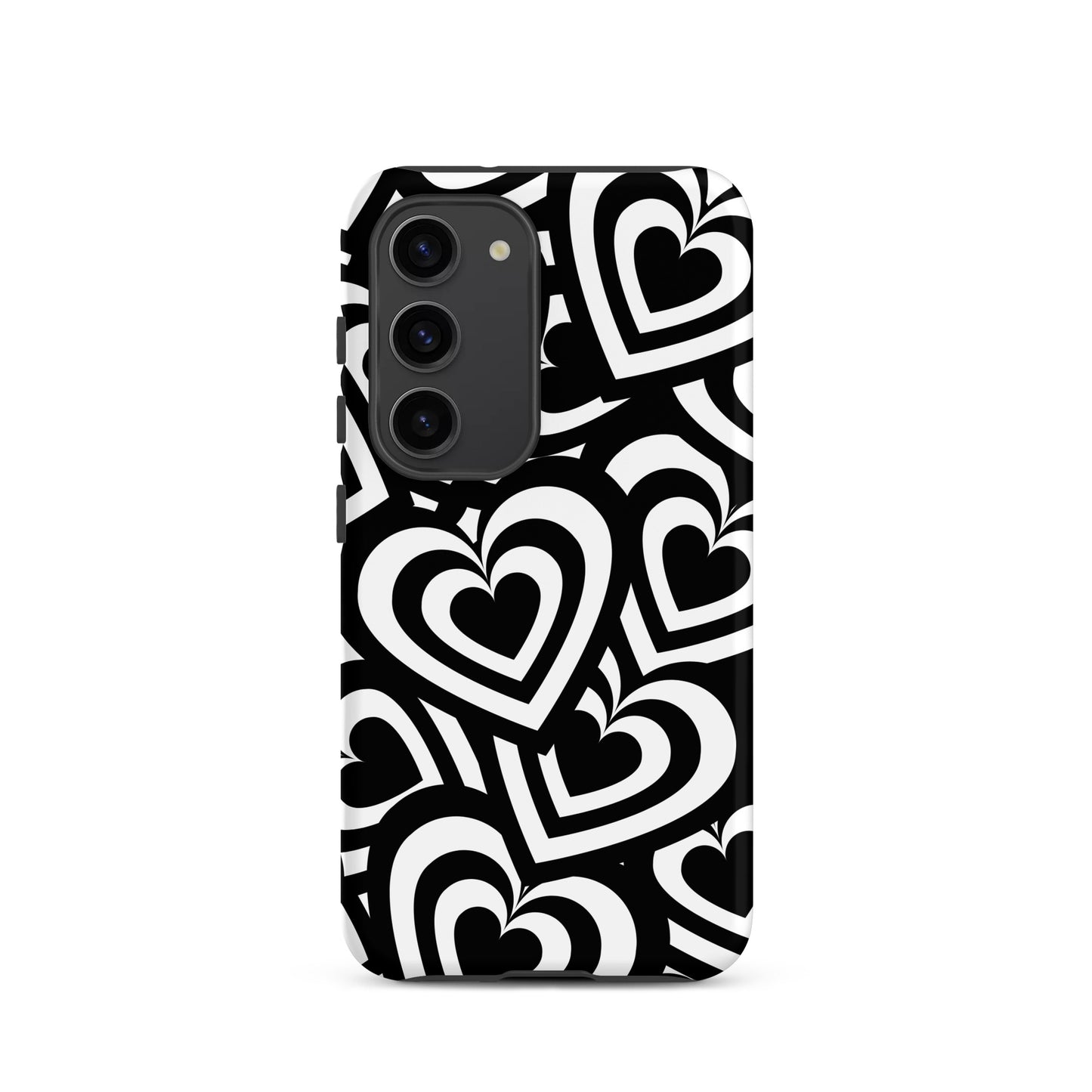 Black & White Hearts Samsung Case