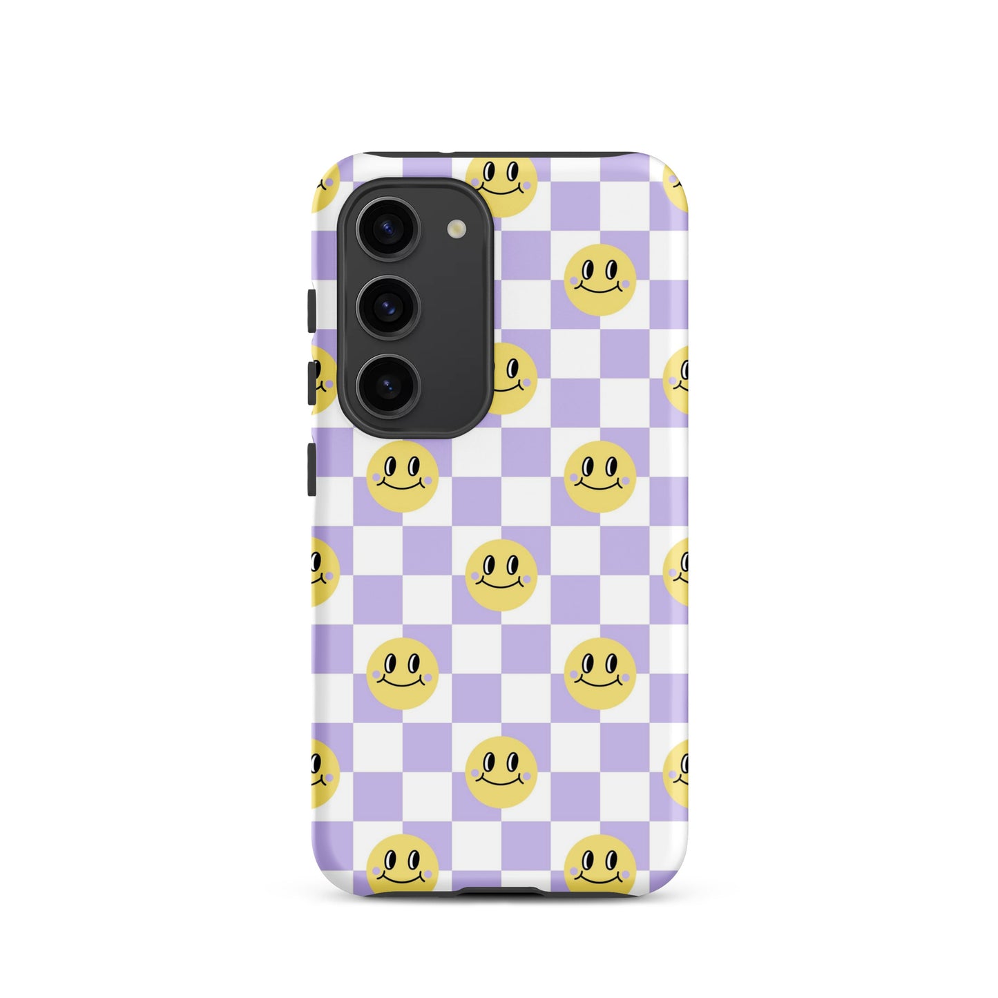 Checkered Smiley Faces Samsung Case