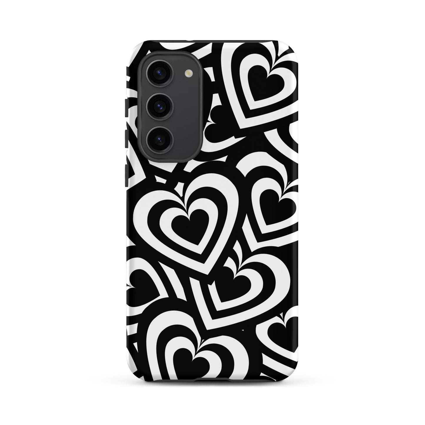 Black & White Hearts Samsung Case