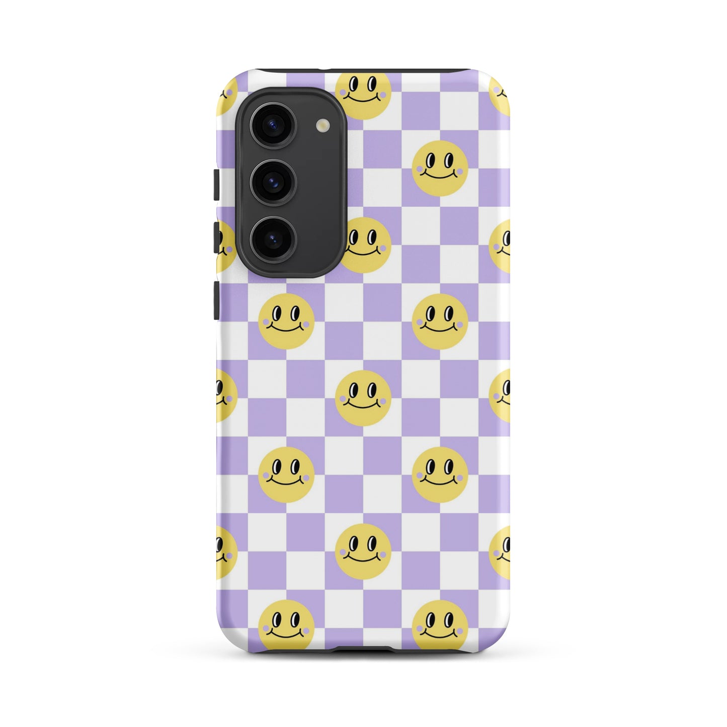 Checkered Smiley Faces Samsung Case