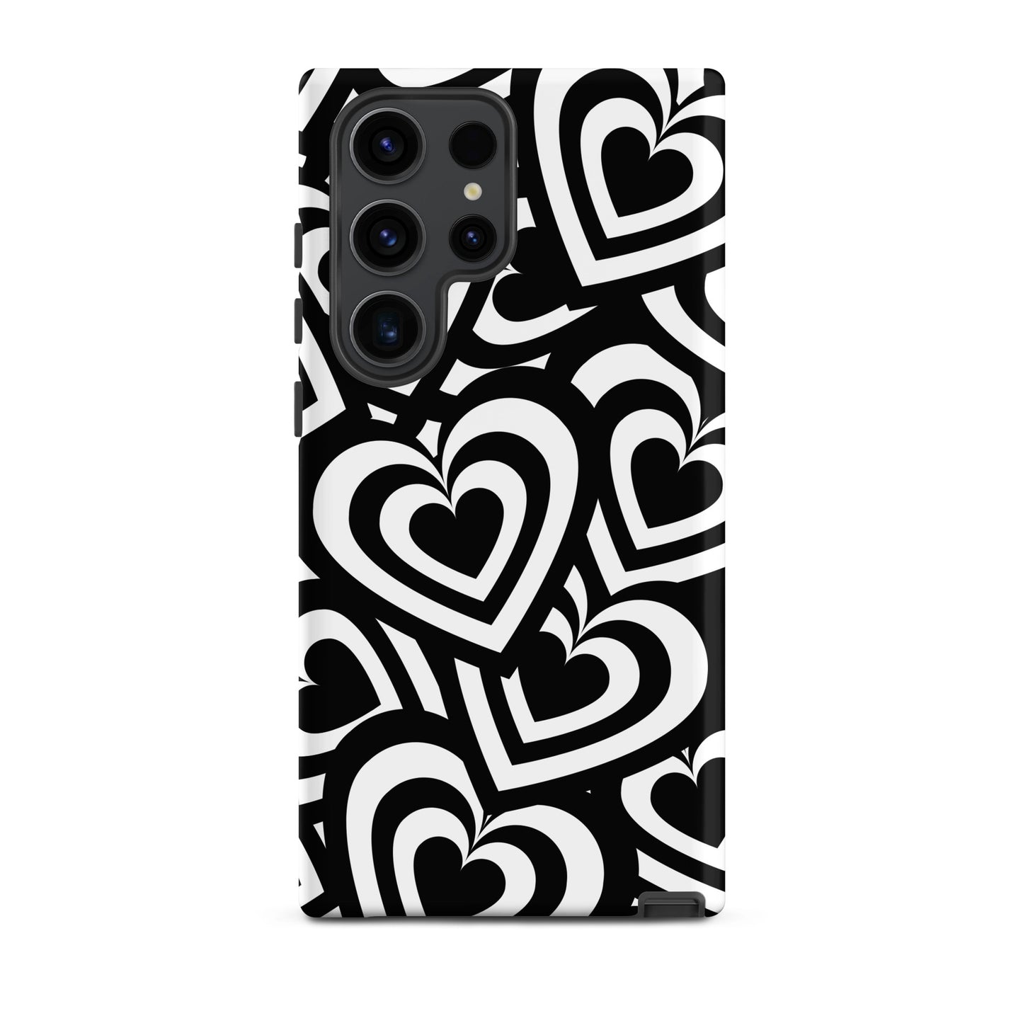 Black & White Hearts Samsung Case