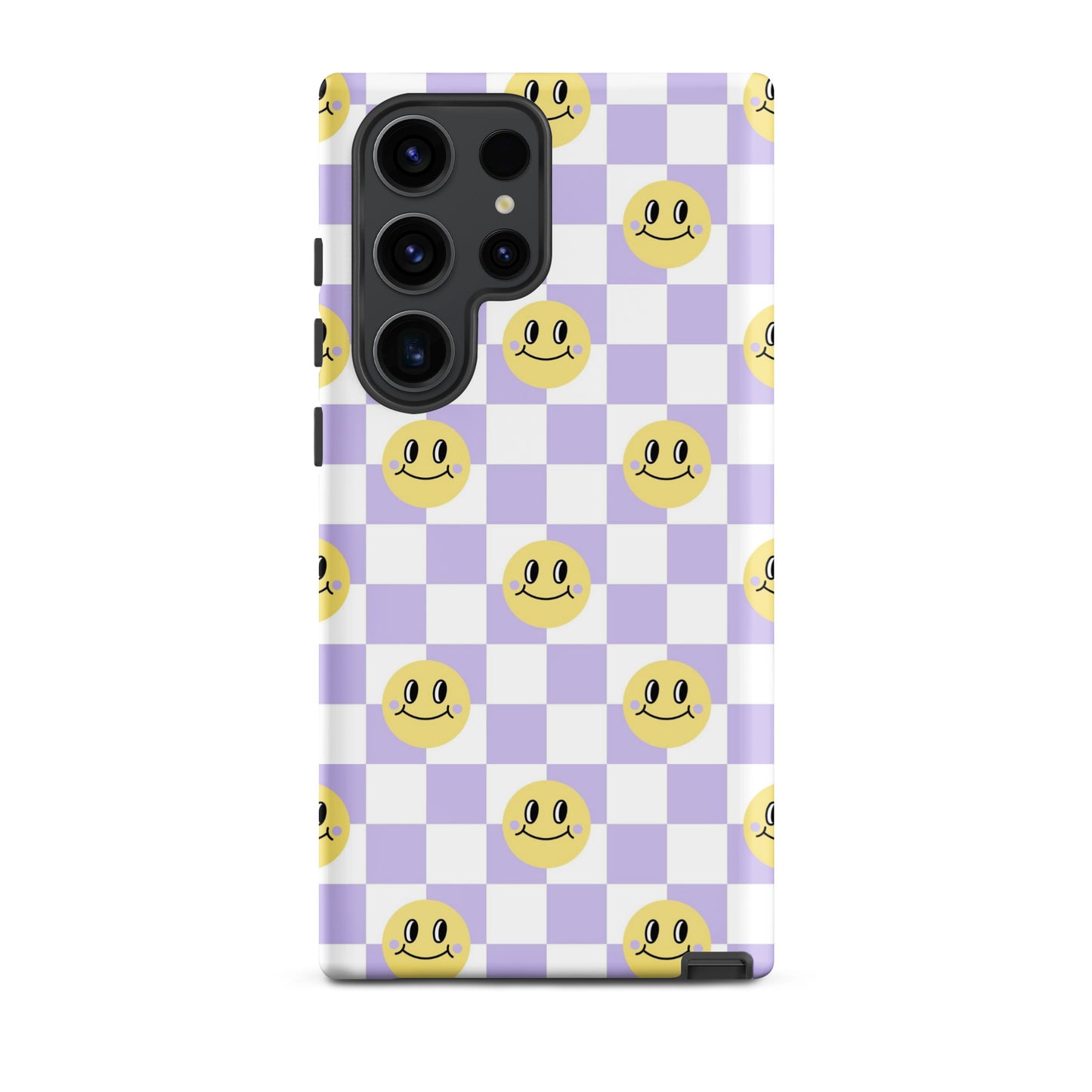 Checkered Smiley Faces Samsung Case