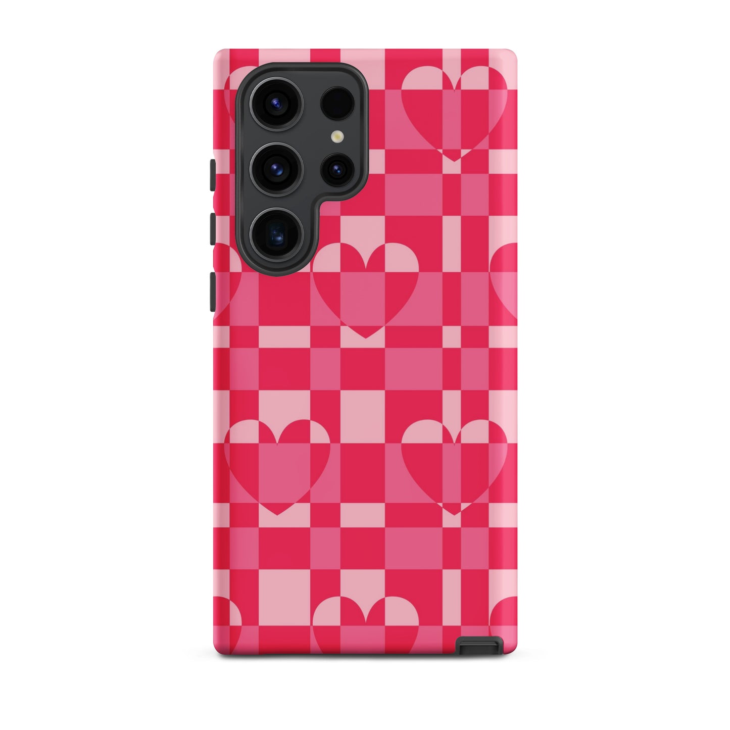 Hearts Checkered Samsung Case