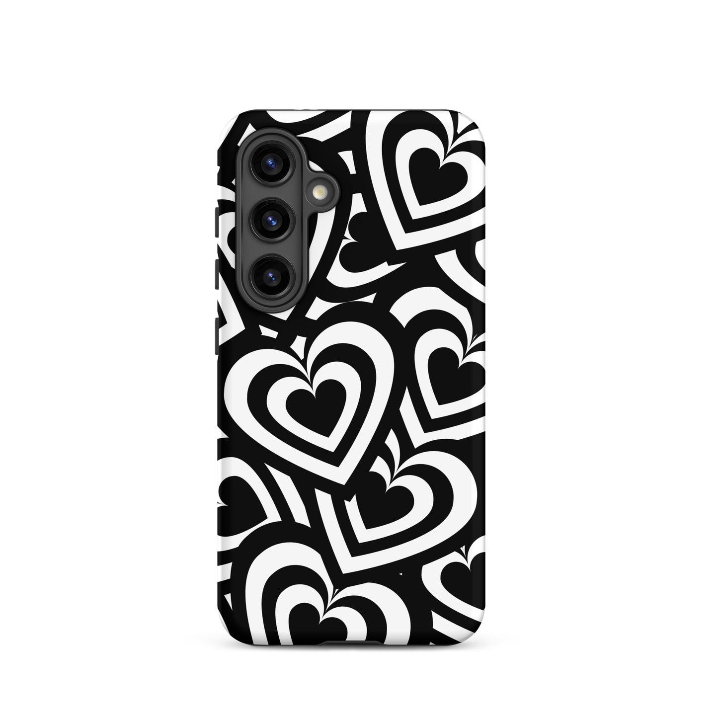 Black & White Hearts Samsung Case