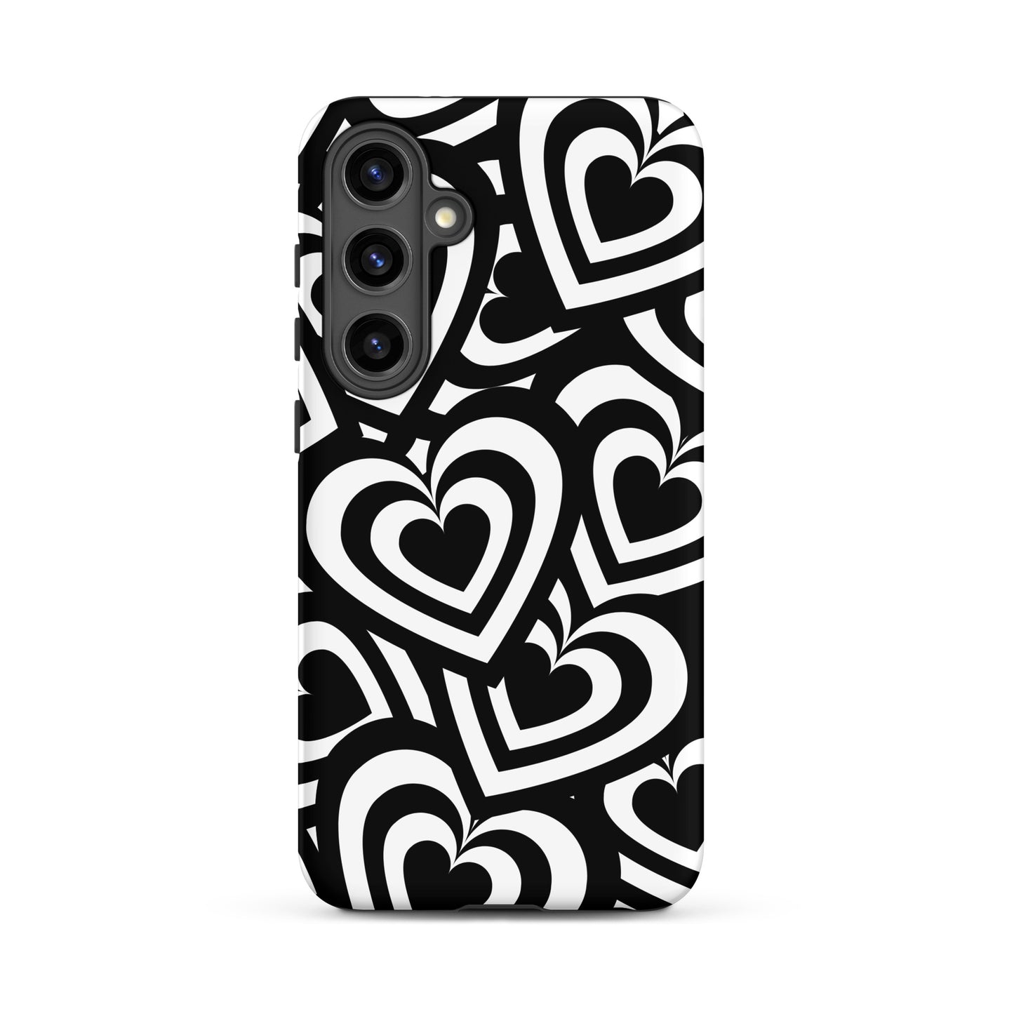 Black & White Hearts Samsung Case
