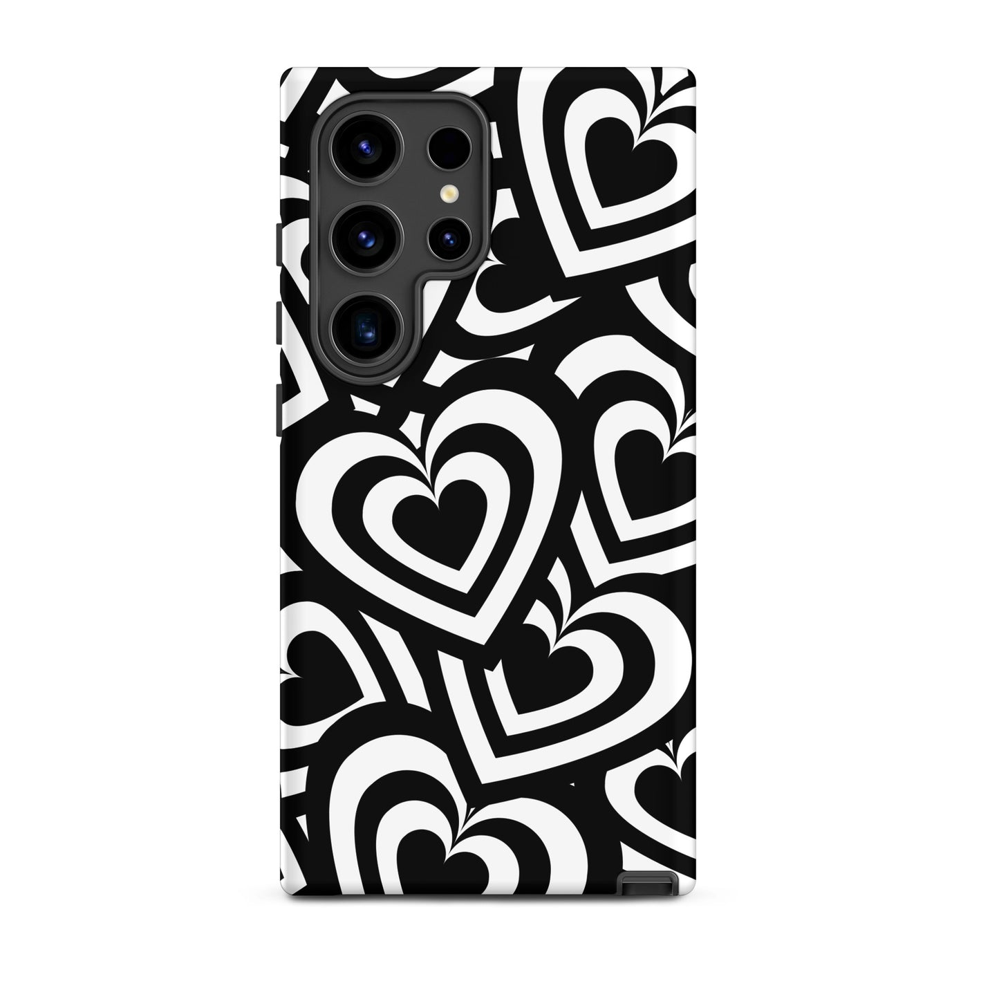 Black & White Hearts Samsung Case