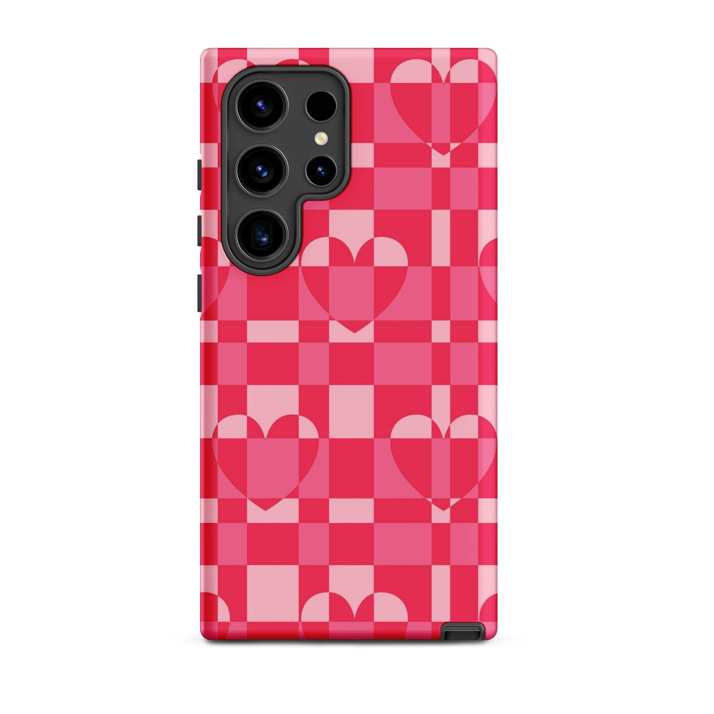Hearts Checkered Samsung Case